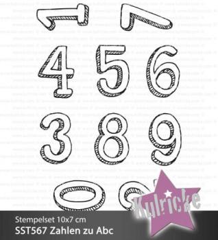 Kulricke Stempelset "Zahlen zu ABC" Clear Stamp