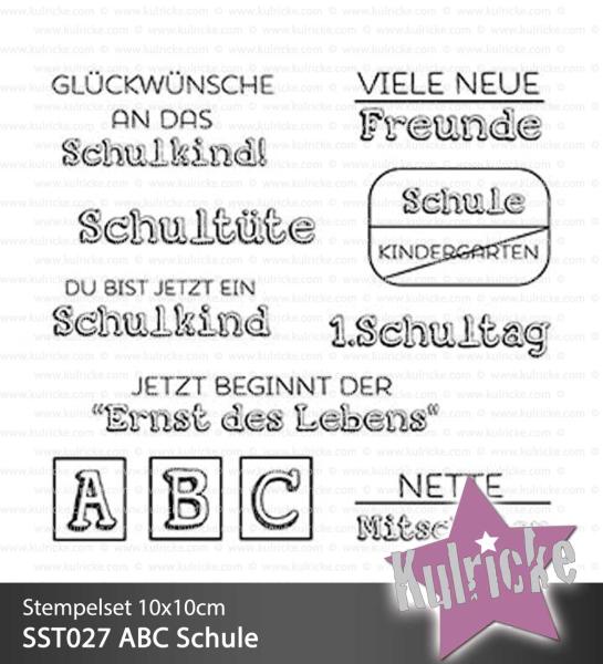 Kulricke Stempel "ABC Schule" Clear Stamp