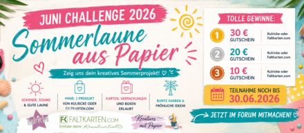 Juni Challenge Kreatives mit Papier
