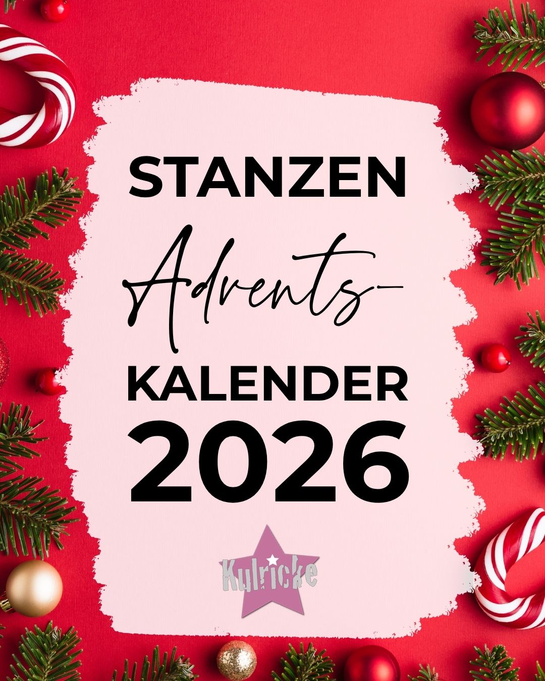 Kulricke Adventskalender 2026 mit 24 Stanzen