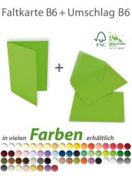 Faltkarte - Briefumschlag B6