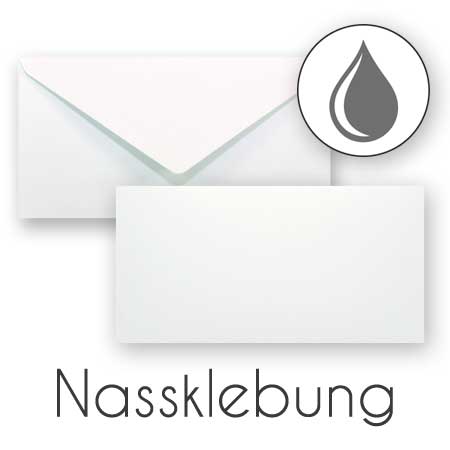 Briefumschlag DIN Lang Nassklebung