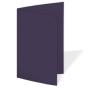Preview: Doppelkarte - Faltkarte blanko 225g/m² DIN A6 in aubergine