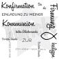 Preview: Kulricke Stempelset "Kommunuion/Konfirmation" Clear Stamp