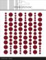 Preview: Simple and Basic - Adhesive Enamel Dots "Burgundy"
