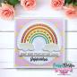 Preview: Carlijn Design - Klebesteine "Pastel Rainbow" Enamel Dots 300 Stück