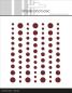 Preview: Simple and Basic - Adhesive Matte Enamel Dots "Wine Red"