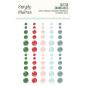 Preview: Simple Stories - Enamel Dots "Simple Vintage Evergreen Memories Glitter" 60 Stück 