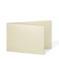 Doppelkarte - Faltkarte 250g/m² DIN A6 quer in metallic ivory