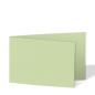 Doppelkarte - Faltkarte 250g/m² DIN A6 quer in recycling kiwi