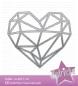 Preview: "Geometrie Herz" Stanze - Craft Die