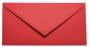 Briefumschlag DIN lang in rot, 120g, ohne Fenster, Nassklebung