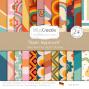 Preview: LaCreativ - Designpapier "Bunte Hippiewelt" Paper Pack 6x6" - 24 Bogen