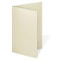Doppelkarte - Faltkarte blanko 250g/m² DIN A6 in metallic ivory