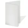 Doppelkarte - Faltkarte 300g/m² DIN A6 in metallic polarweiss