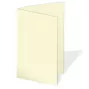 Doppelkarte - Faltkarte 240g/m² DIN B6 in hellcreme