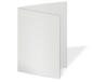 Doppelkarte - Faltkarte 300g/m² DIN B6 in metallic-polarweiss