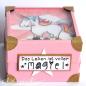 Preview: Kulricke Stempelset "Einhorn Texte" Clear Stamp