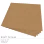Cardstock 12"x12"  220g/m² (30,5 x 30,5cm) in kraft braun