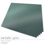Preview: Cardstock "Metallic" 12"x12" 250g/m² (30,5 x 30,5cm) in metallic grün