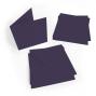 Preview: Faltkarte 15x15cm mit Briefumschlag 16x16cm in aubergine