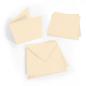 Preview: Faltkarte 15x15cm mit Briefumschlag 16x16cm in creme