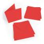 Preview: Faltkarte 15x15cm mit Briefumschlag 16x16cm in rot
