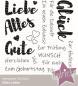Preview: Kulricke Stempelset "Alles Liebe" Clear Stamp