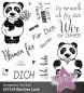 Preview: Kulricke Stempelset "Bärchen Love" Clear Stamp