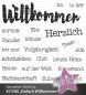 Preview: Kulricke Stempelset "Einfach Willkommen" Clear Stamp