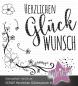 Preview: Kulricke Stempelset "Herzlichen Glückwunsch XL" Clear Stamp