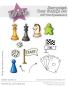 Preview: Kulricke Stempel "Spieleabend " 10x10cm Clear Stamp