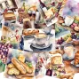 Preview: LaCreativ - Designpapier "Bonjour Frankreich" Paper Pack 6x6" - 24 Bogen