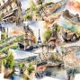 Preview: LaCreativ - Designpapier "Bonjour Frankreich" Paper Pack 6x6" - 24 Bogen