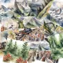 Preview: LaCreativ - Designpapier "Eisenbahnromantik" Paper Pack 6x6" - 24 Bogen