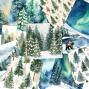 Preview: LaCreativ - Designpapier "Verschneiter Tannenwald" Paper Pack 6x6" - 24 Bogen