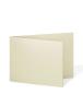 Doppelkarte - Faltkarte 250g/m² DIN B6 quer in metallic-ivory