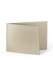 Doppelkarte - Faltkarte 250g/m² DIN B6 quer in metallic-sand