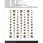 Preview: Simple and Basic - Glitter Enamel Dots "Coffee"