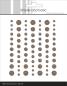 Preview: Simple and Basic - Glitter Enamel Dots "Coffee"