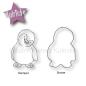 Preview: Pinguin Felix gespiegelt Stempel & Stanze