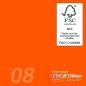 Cardstock 12"x12"  240g/m² (30,5 x 30,5cm) in orange