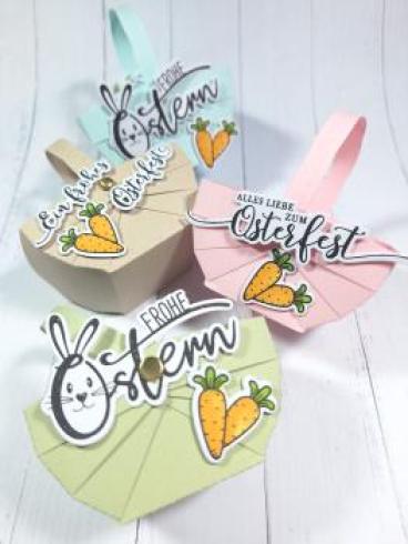 Preview: Bundle Kulricke Stempel "Osterwünsche" & Stanze "Osterwünsche"