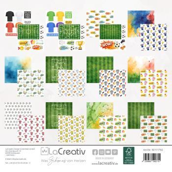 Preview: LaCreativ - Designpapier "Fußballfieber" Paper Pack 6x6" - 24 Bogen