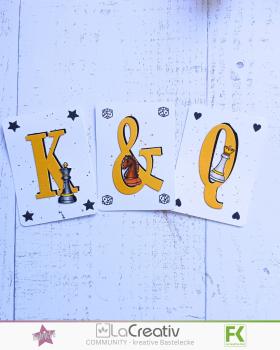 Preview: Kulricke Stempel "Spieleabend " 10x10cm Clear Stamp