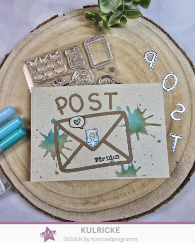 Preview: Kulricke Stanzschablone "Brief mit Herz" Craft Die