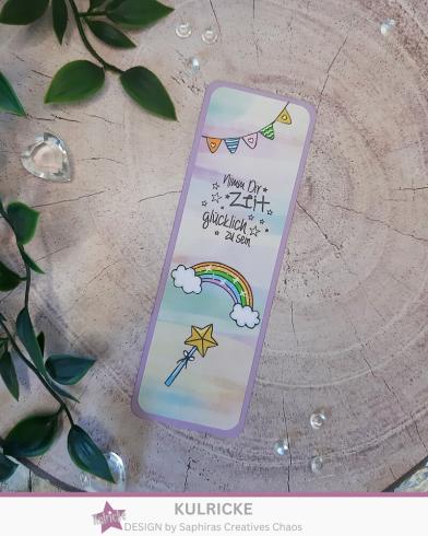 Preview: Kulricke Stempel "Kleine Einhornwelt" 10x10cm Clear Stamp