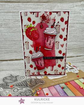 Preview: Kulricke Stempel "Eiscremezeit" 10x10cm Clear Stamp