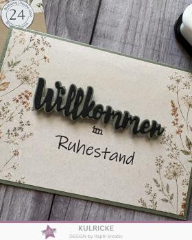 Preview: Kulricke Stempel "Einladung Anlässe Wortzauber" 10x10cm Clear Stamp