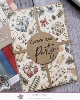 Preview: Kulricke Stempel "Geburtstag, wir feieren Wortzauber 10x10cm Clear Stamp